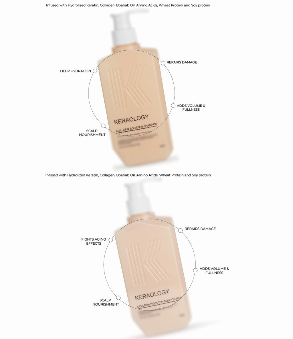 Keraology Collatin Booster Shampoo & Conditioner Premium